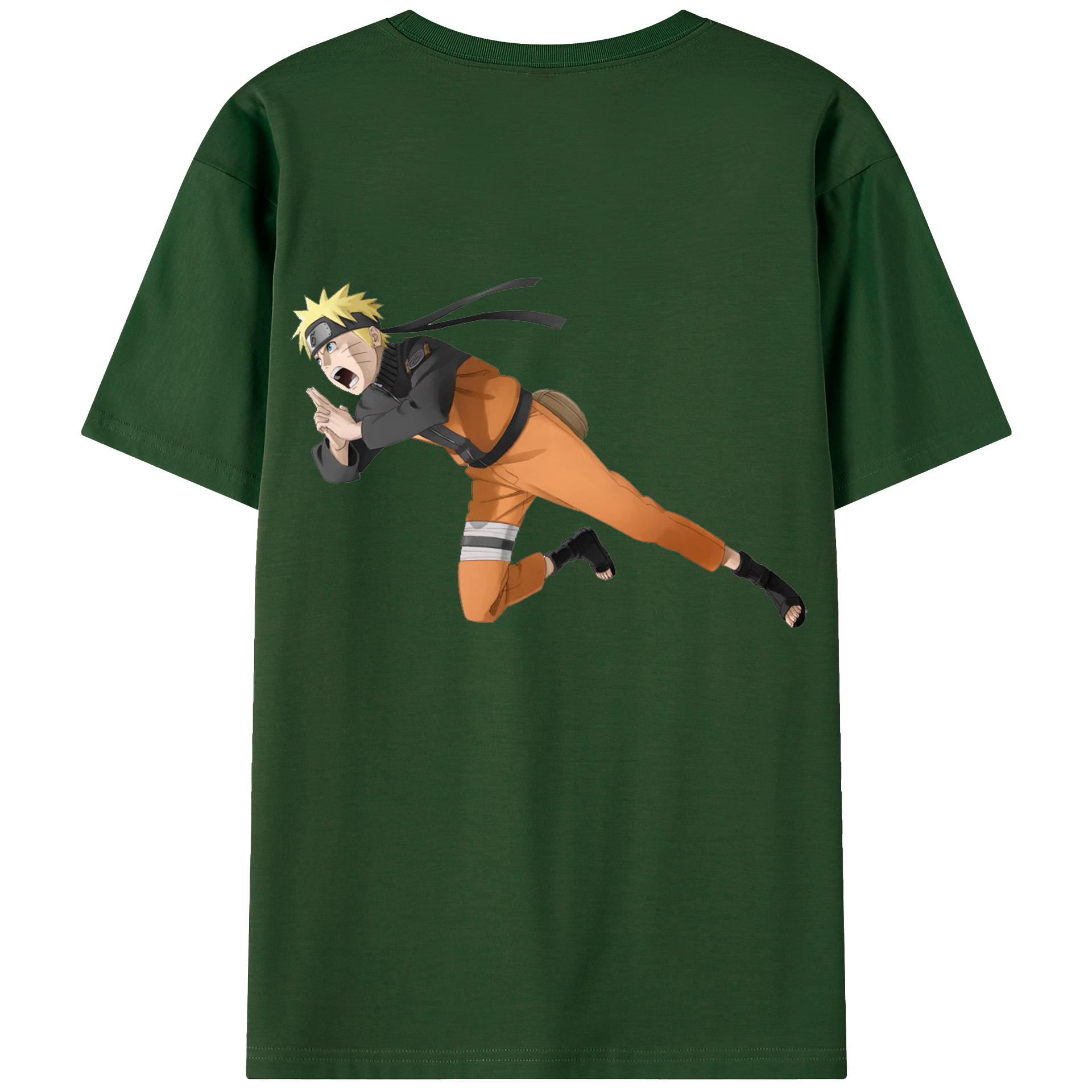 （画像用） NARUTO -ナルト- うずまき ナルト Uzumaki Naruto 綿100％半袖Tシャツ（背面プリント）